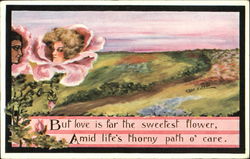 Flower Faces Postcard
