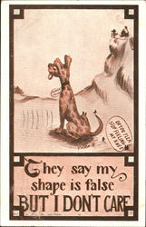 They Say My Shape Is False But I Don't Care Postcard