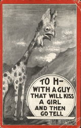 To H- With A Guy That Will Kiss A Girl And Then Go Tell Cobb X Shinn Postcard Postcard