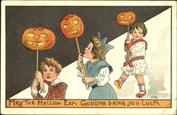May The Hallow Even Goblins Bring You Luck Postcard
