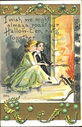 Roasting Nuts Postcard