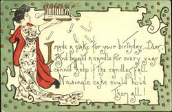 Birthday Cake Postcard