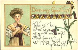 Birthday Greetings Postcard Postcard