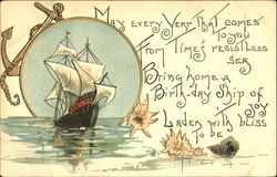 Ship Postcard