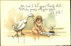 Cupid & Duck H.B. Griggs (HBG) Postcard Postcard