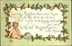 Baby New Year Postcard