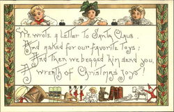 Letter to Santa Claus H.B. Griggs (HBG) Postcard Postcard