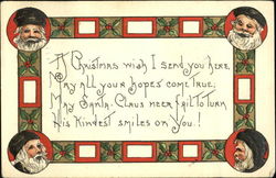 Christmas Santa H.B. Griggs (HBG) Postcard Postcard