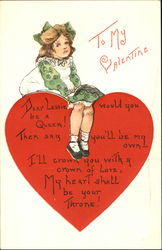 To My Valentine H.B. Griggs (HBG) Postcard Postcard