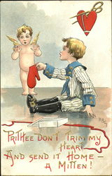 Cupid w/Boy Postcard