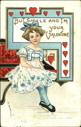 But Smile And I'm Your Valentine Postcard