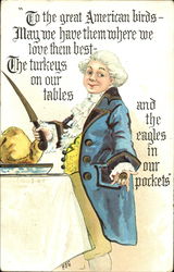 Carving Turkey Postcard