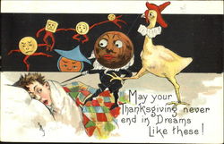 Thanksgiving Dreams Postcard