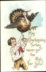 May Thanksgiving Turkey Never Get Too High, For You! Postcard