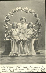 A Decorative Wreath Postcard