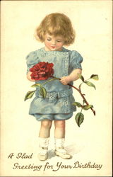A Glad Greeting For Your Birthday Postcard