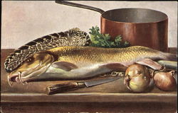 Still Life - Fish Postcard