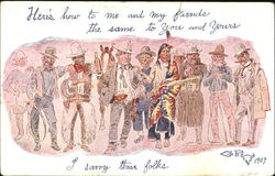 Western Group Charles Marion Russell Postcard Postcard