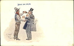 Have One On Me Charles Marion Russell Postcard Postcard