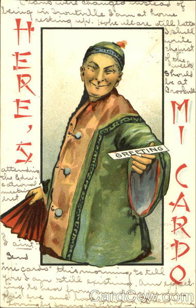 Here's Mi cardo Greetings Asian