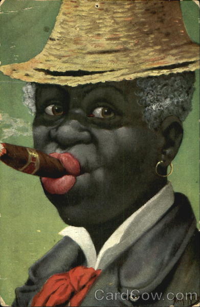 Smoking Cigar Arthur Thiele Black Americana