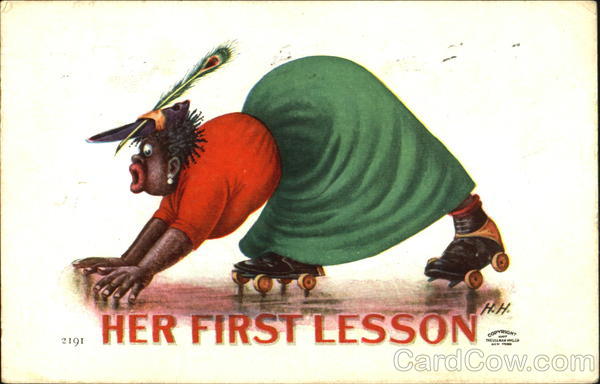 Her First Lesson Herman Hanke Black Americana