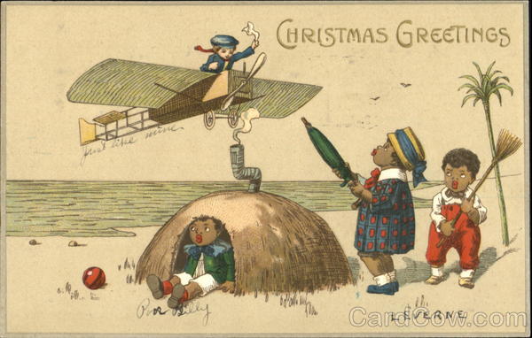 Christmas Greetings Black Americana
