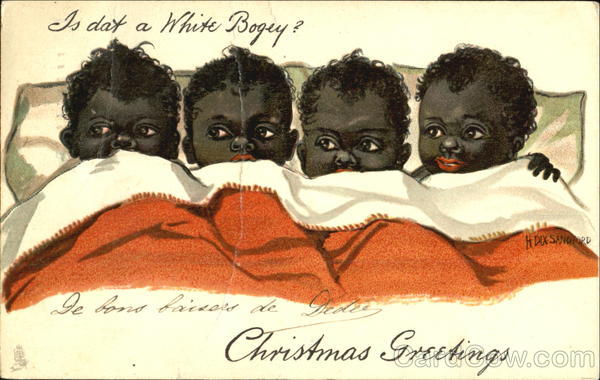 Christmas Greetings H. Dix Sandford Black Americana