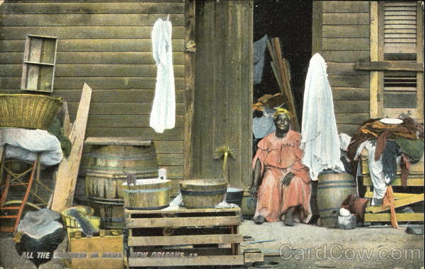 Woman New Orleans Louisiana Black Americana