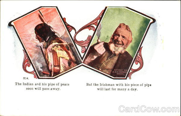 The Indian And His Pipe Of Peace Soon Will Pass Away