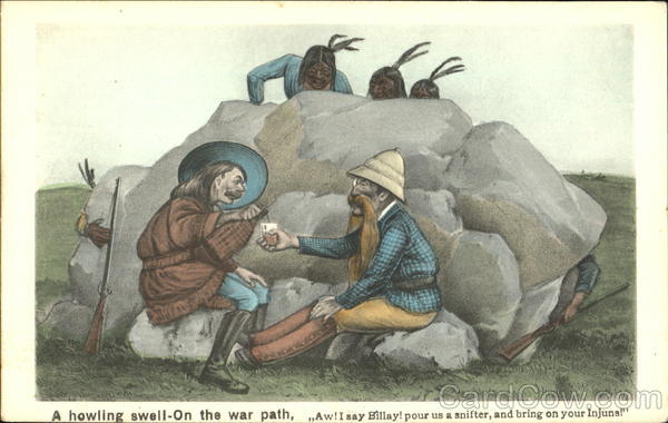 A Howling Swell On The War Path Native Americana