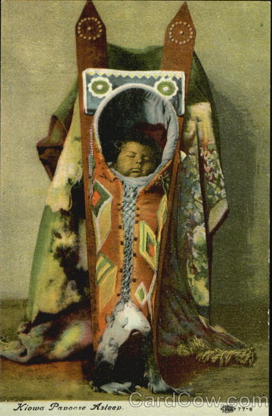 Kiowa Papoose Asleep Native Americana