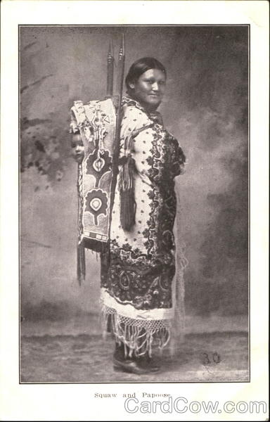 Squaw And Papoose Native Americana