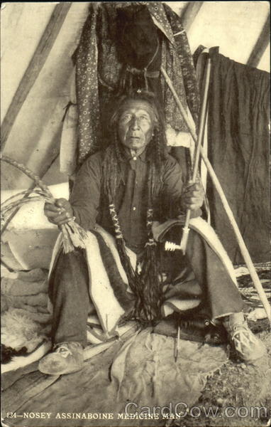Nosey Assinaboine Medicine Man Native Americana