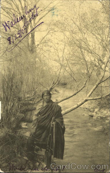 Taos Indian Posing Native Americana