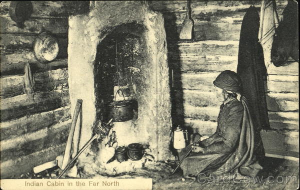 Indian Cabin In The Far North Native Americana