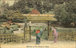 Entrance Of Tea House In Japan Postcard