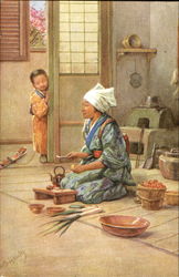 A Japanese Cook Postcard