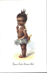 Some Little Darkie Gal Black Americana Postcard Postcard