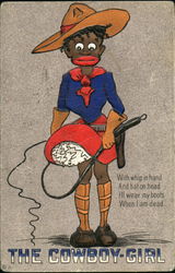 The Cowboy Girl Postcard