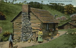 Uncle Tom's Cabin In Dixie Land Black Americana Postcard Postcard