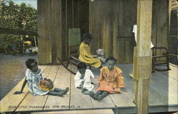 Four Little Pickaninnies New Orleans, LA Black Americana Postcard Postcard