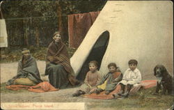 Sioux Indians Praine Island Native Americana Postcard Postcard