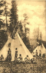 Blackfeet Indian Council Native Americana Postcard Postcard