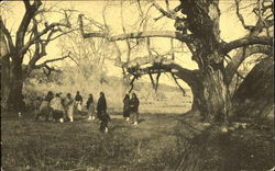 Toas Indians Playing Ball Postcard