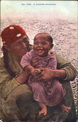 A Modern Madonna Native Americana Postcard Postcard