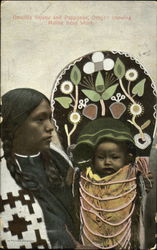 Umatilla Squaw And Pappoose Postcard