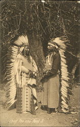 Chief Peo And Paul S Native Americana Postcard Postcard