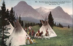 Blackfeet Indian Encampment In Cut Bank Country Blackfeet Indian Encampment In Cut Bank Country