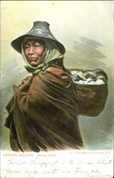 Indian Squaw Selling Clams Postcard